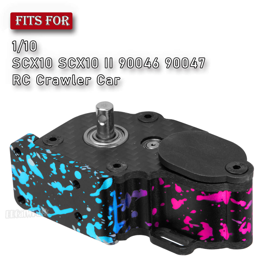 Aluminum LCG Transmission Gearbox Upgrades Part for 1/10 Axial SCX10 SCX10 II 90046 RC Crawler Car