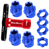 RC 6mm Extended Wheel Hub Drive Upgrades Part for 1/10 Traxxas E-Maxx/T-Maxx/E-Revo/Revo/Summit