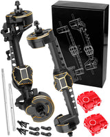 RC Aluminum Front Rear Portal Axles Upgrades Part for 1/10 Axial SCX10 III RC Crawler Car