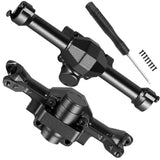 Aluminum Front Rear Axles Housing Upgrades Part for Axial 1/30 SCX30 Chev rolet K10/Jeep Wrangler JLU 4X4/F0rd Bronco 4X4
