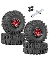 RC 1.9 Beadlock Wheels and Tires for 1/10 Axial SCX10 SCX10 II 90046 SCX10 III AXI03007 SCX10 Pro Traxxas TRX4 TRX6 Gen7/8 D90 VS4-10
